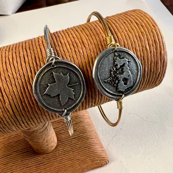 Luca +Danni Bangle Bracelets. Set of 2. - Picture 1 of 5